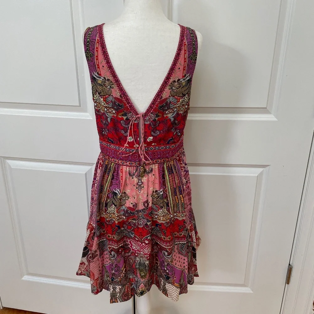 Crystal-embellished Printed Silk Crepe De Chine Mini Dress from CAMILLA - Picture 4 of 15
